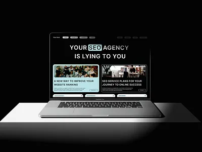 SEO Agency Website Design: Nice Rank business concept home page landing landing page marketing mockup seo simple user interface ux website design