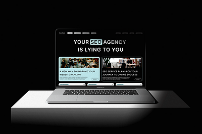 SEO Agency Website Design: Nice Rank business concept home page landing landing page marketing mockup seo simple user interface ux website design