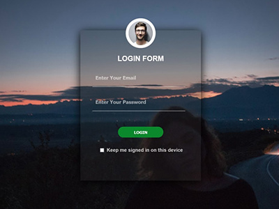 How to Create a Transparent Login Form codingflicks css css effects css3 frontend html html5 login form webdesign