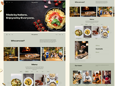 Restaurant Website Concept company design italian landing page landing page design menu design popular restaurant restaurant branding restaurant landing page restaurant website trending ui design ui inspiration ux design website concept website design website uiux