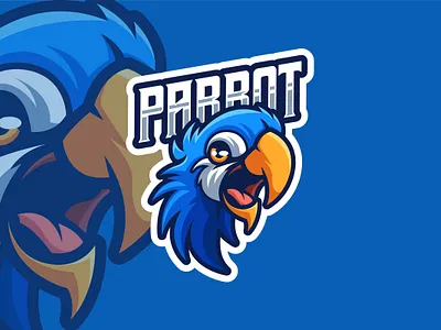 Parrot Logo animal bird branding cartoon cartoon character character design esport illustration logo mascot parrot ui