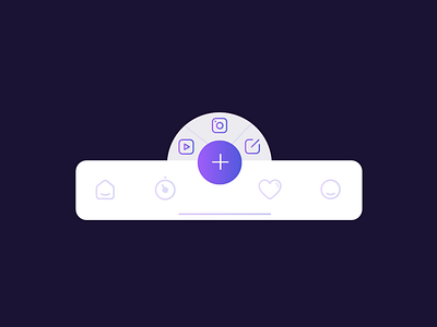 Tab Bar animation #1 addbutton animation graphic design interactiondesign microinteraction motion graphics productdesign uxui