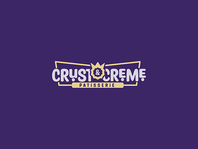 Crust & Creme brand concept branding design graphic design logo typography visual identity