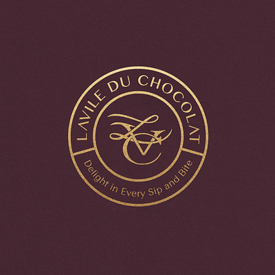 Lavile Du Chocolat Logo branding cafelogo coffeelogo design graphic graphic design logo logodesign typography