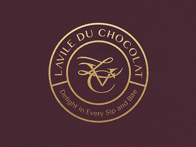 Lavile Du Chocolat Logo branding cafelogo coffeelogo design graphic graphic design logo logodesign typography