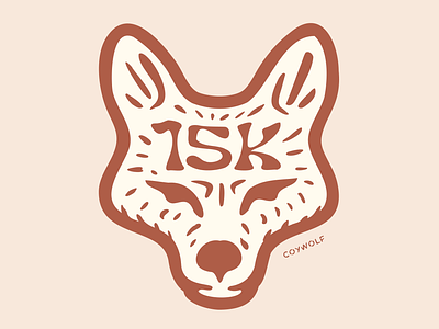 15k Followers 15k animal animals branding canine coyote dog drawing followers forest fox illustration logo print retro stamp vector vintage wolf