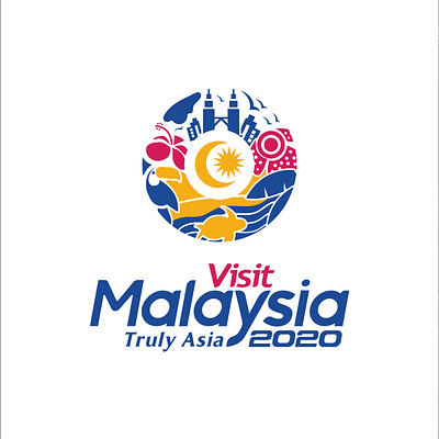 Visit Malaysia Logo branding design graphic graphic design illustration logo logodesign malaysialogo tourismlogo travellogo typography