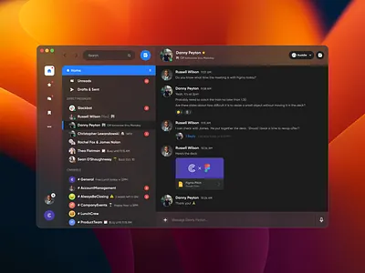 Slack Messaging App Redesign Concept (Work in Progress) messaging messaging app slack text message ui user experience user interface ux