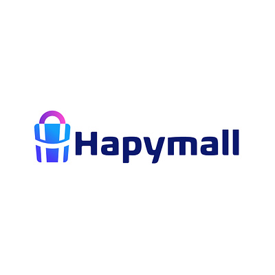 Hapymall Logo branding design ecommercelogo graphic graphic design logo logodesign typography ui vector