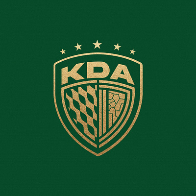 KDA Football Logo branding design footballlogo graphic graphic design logo logodesign soccerlogo sportlogo typography
