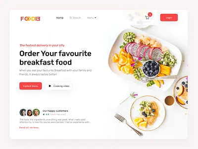 Food Delivery Website breakfast delivery app design design shot dribbble shot ecommerce ap food app food delivery foods logo mobile app morning motion graphics salad ui hsot uiux uiux development web app web development website design