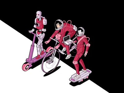 Illustrations set for red-sky.com branding design graphic design illustration isometric