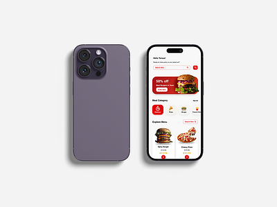 Food Mobile App Design figma mobilefoodapp ui uiux