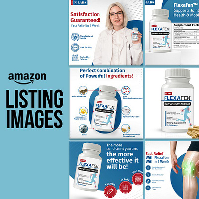Amazon Listing Images-Flexafen branding graphic design logo