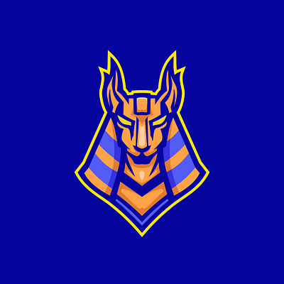 Egyptant Anubis Mascot Logo animal anubis logo anubis mascot branding esport logo esport mascot game gamer gaming illustration logo logo ideas vector