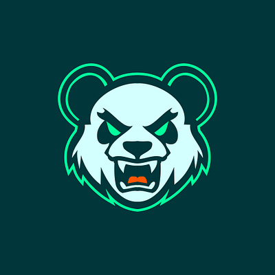 Angry Panda Mascot Logo animal branding esport logo esport tim game gamer gaming illustration logo logo ideas panda logo panda mascot vector