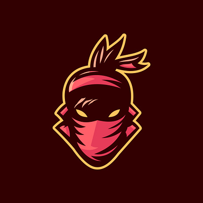 Mask Ninja Mascot Logo avatar branding esport logo game gamer gaming illustration logo logo ideas ninja logo ninja mascot vector