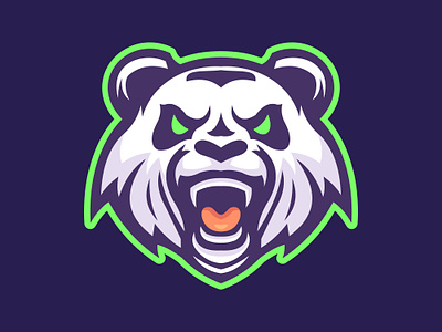 Roar Panda Macot Logo animal branding esport ideas esport logo esport mascot esport tim gamer gaming illustration logo panda logo panda mascot sport vector