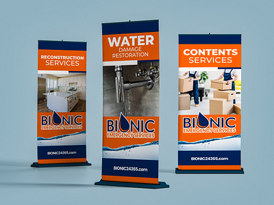 Bionic Emergency Services Banners banners design event design roll up banners trade show