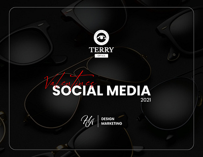 TERRY OPTICS VALENTINES SOCIAL MEDIA CAMPAIGN design glasses graphic design optics posts social media posts
