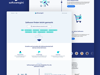 Softwaregini Webpages blue branding design ghost graphic graphic design home homepage hp illustration landing page logo lp starting page typography ui ux vector web website