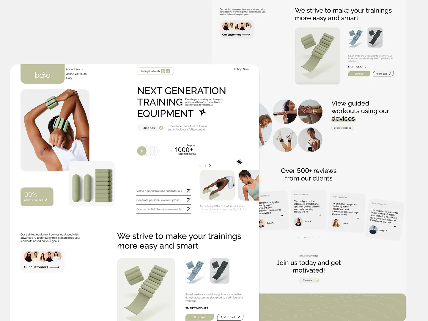 Innovative Lifestyle Website for Next-Gen Fitness Equipment