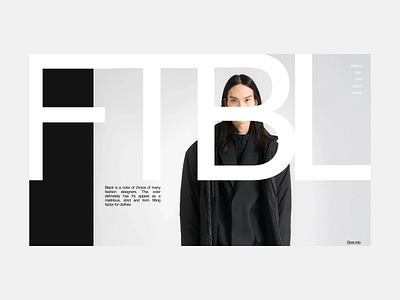 Website Concept / Long Read about future of a black total look concept design designer graphic design ui web web design website
