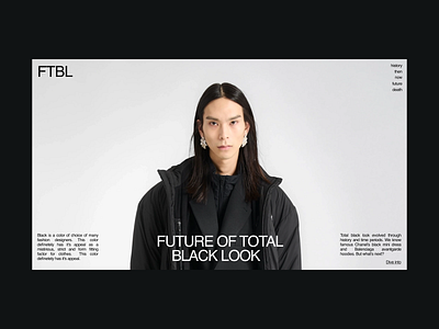 Website Concept / Future of a total black look long read concept design designer graphic design ui web web design website
