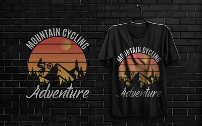 Mountain Cycling Adventure branding cycling design graphic design illustration logo mounting t shirt ty typography vector