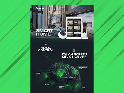 LUC - Lighting company | Smart Home page process 3d 3d brain architecture company concept interior design light light company smart home smart home website uiux