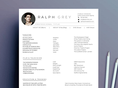 Actor resume template, theatre resume template acting resume actor cv actor resume actress resume google docs resume headshot pages professional actor resume resume template resume template word resume word theatre resume