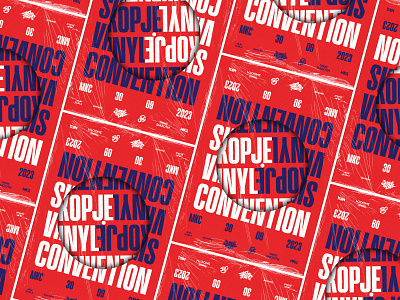 Skopje Vinyl Convention (Key Visual) branding design illustration logo logotype minimal simple type typography ui