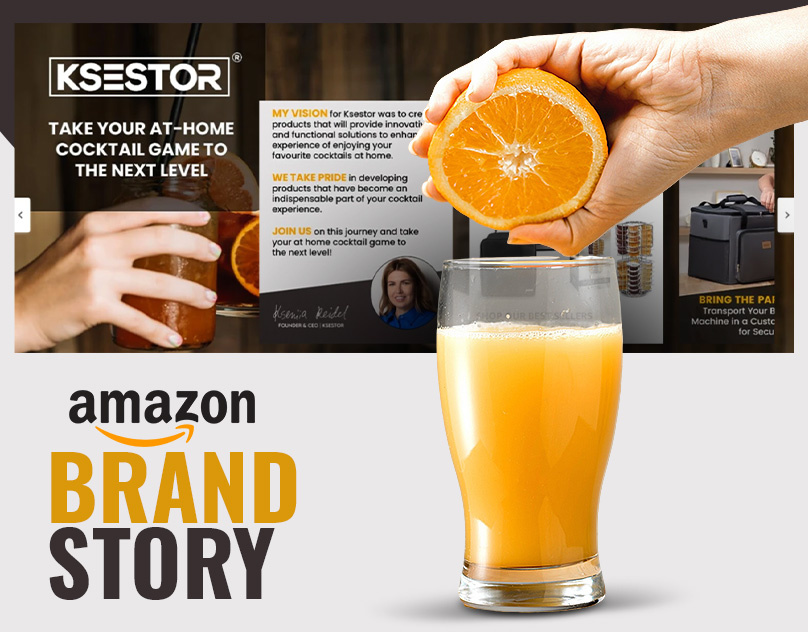 Amazon Brand Story-Ksestor brand branding graphic design logo