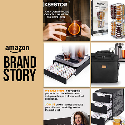 Amazon Brand Story-Ksestor brand branding graphic design logo