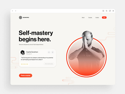 Tai Chi website ui ux web