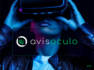 Acis oculo logo a virtual reality animation avis branding crea creative design graphic design illustration logo logotype oculo reality style ui ux vector virtual vr