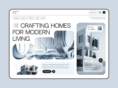 Module & Sense - ai helper real estate ai branding logo real estate shop store ui ux web wed design