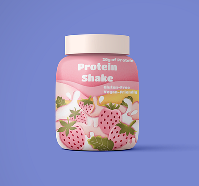 Protein Packaging adobeillustrator art graphic design illustration packagingdesign packagingillustration vectorart
