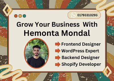 Hemonta Mondal, A Full Stack Web Developer, WordPress Expert backend backend designer design frontend design frontend designer hemonta hemonta93 hemontamondal hemontamondal64 hemontamondal65 landing page landing page design shopify shopify developer web design web designer web developer wordpress wordpress developer