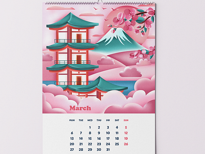 Calendar illustration adobeillustrator art calendarillustration graphic design illustration vectorart