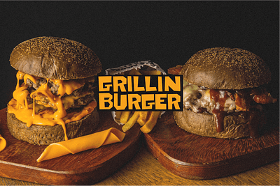 Grill'in Burger Brading&Packaging branding burger burgerbranding creative creativepackaging fastfood foodbrand fooddesigner foodpackaging hamburger logo packaging saudibrand uae