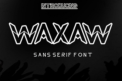 WAXAW FONT 3d branding display graphic design handwritten fonts logo motion graphics typeface typography ui