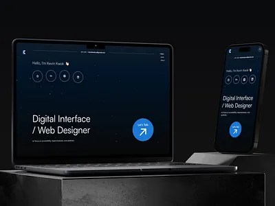 Personal Portfolio Website dark ui dark website portfolio responsive design ui design visual design web design