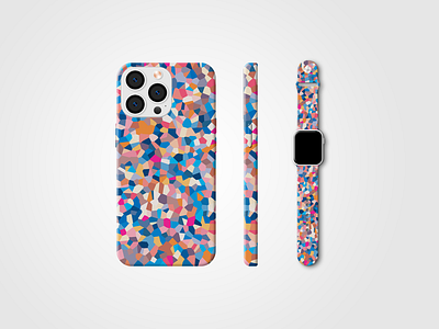 iPhone 15 Case & Watch Band abstract apple apple watch band case colorful design guard iphone iphone case phone smart watch watch