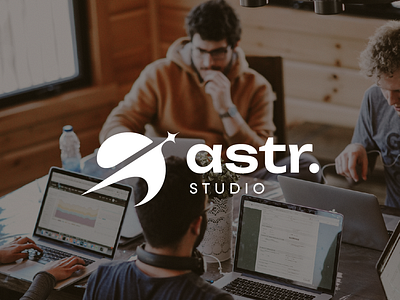 Astr.Studio agency logo astral astre brand identity branding cosmic creative agency creative studio digital graphic design logo logo agency montpellier star