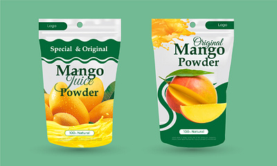 Pouch packaging design box packaging colorful package creative package design designer graphic design graphics label design manger package mango mango powder modern pouch package package design packaging pouch packaging product label product packaging