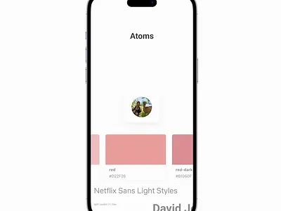 Atomic Design app application atomic design molecules motion graphics ui