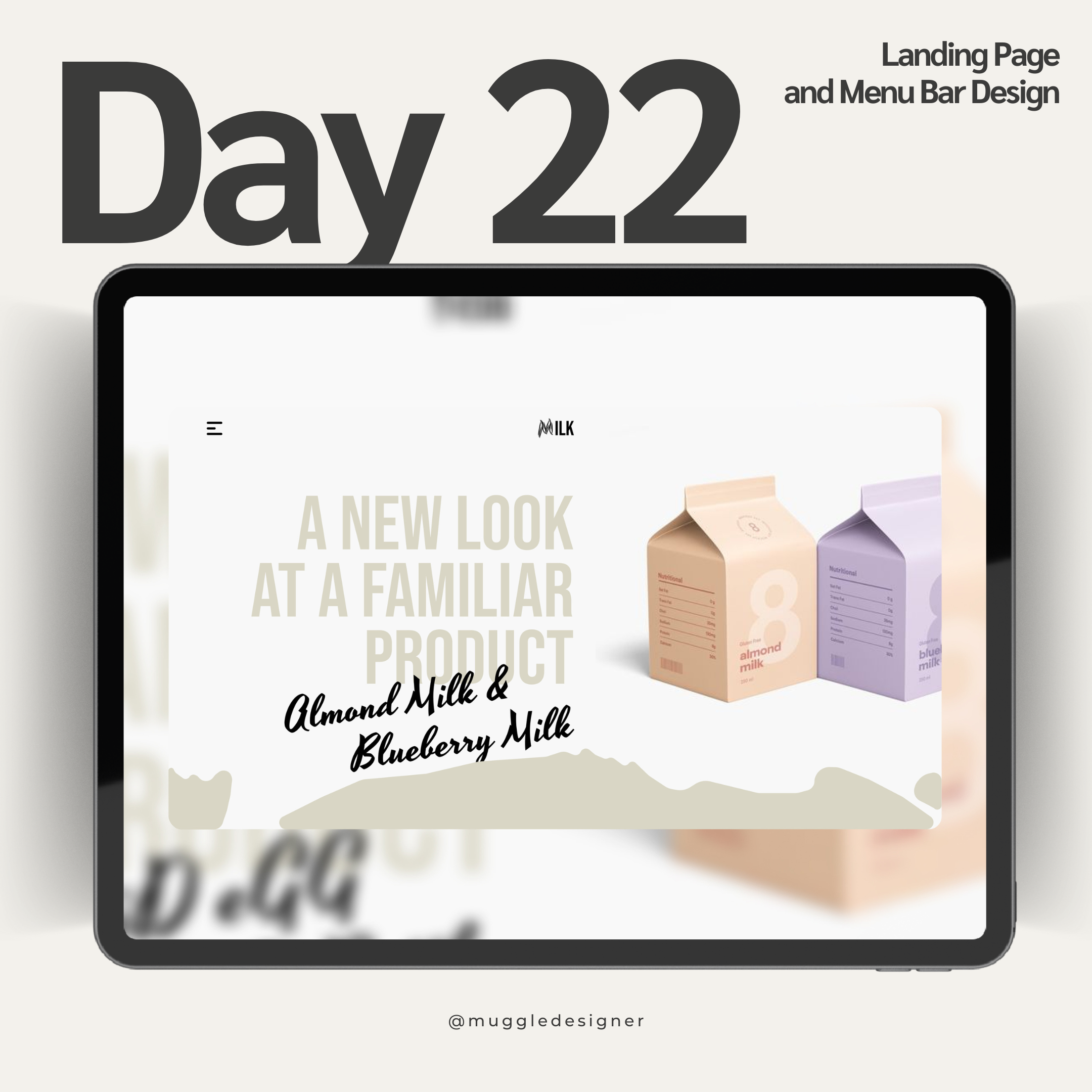 Landing Page and Menu Bar Design 3d animation branding graphic design logo motion graphics ui