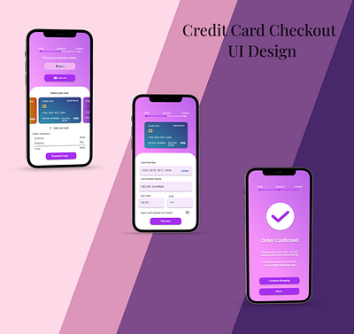 Credit Card Checkout dailyui design figma ui uiux userinterface
