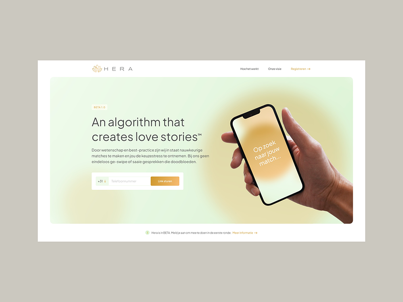 Hera - Home app dating design digital design minimal ui ux web design webdesign website
